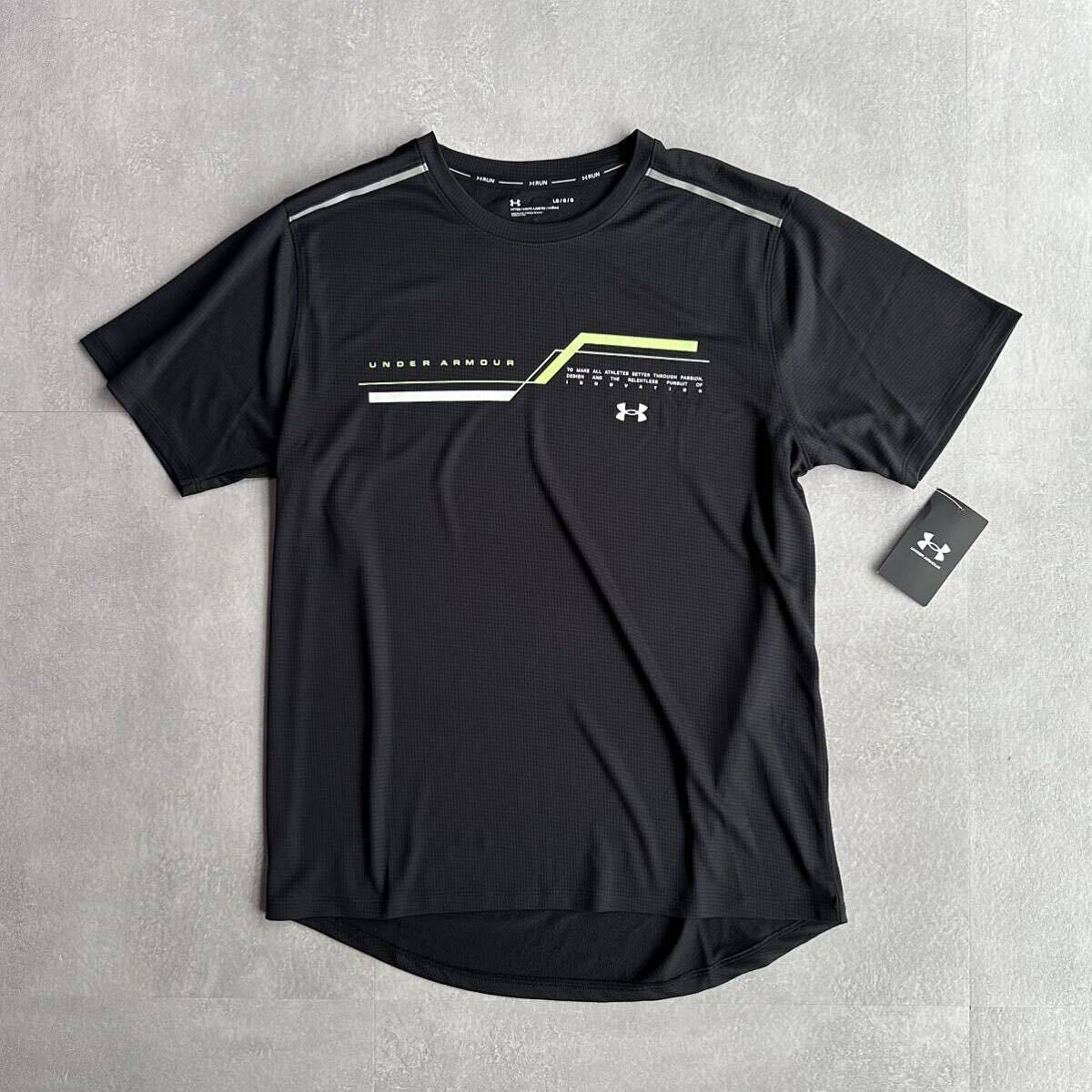 [ unused goods ] Under Armor short sleeves T-shirt speed . training sport wear black men's L