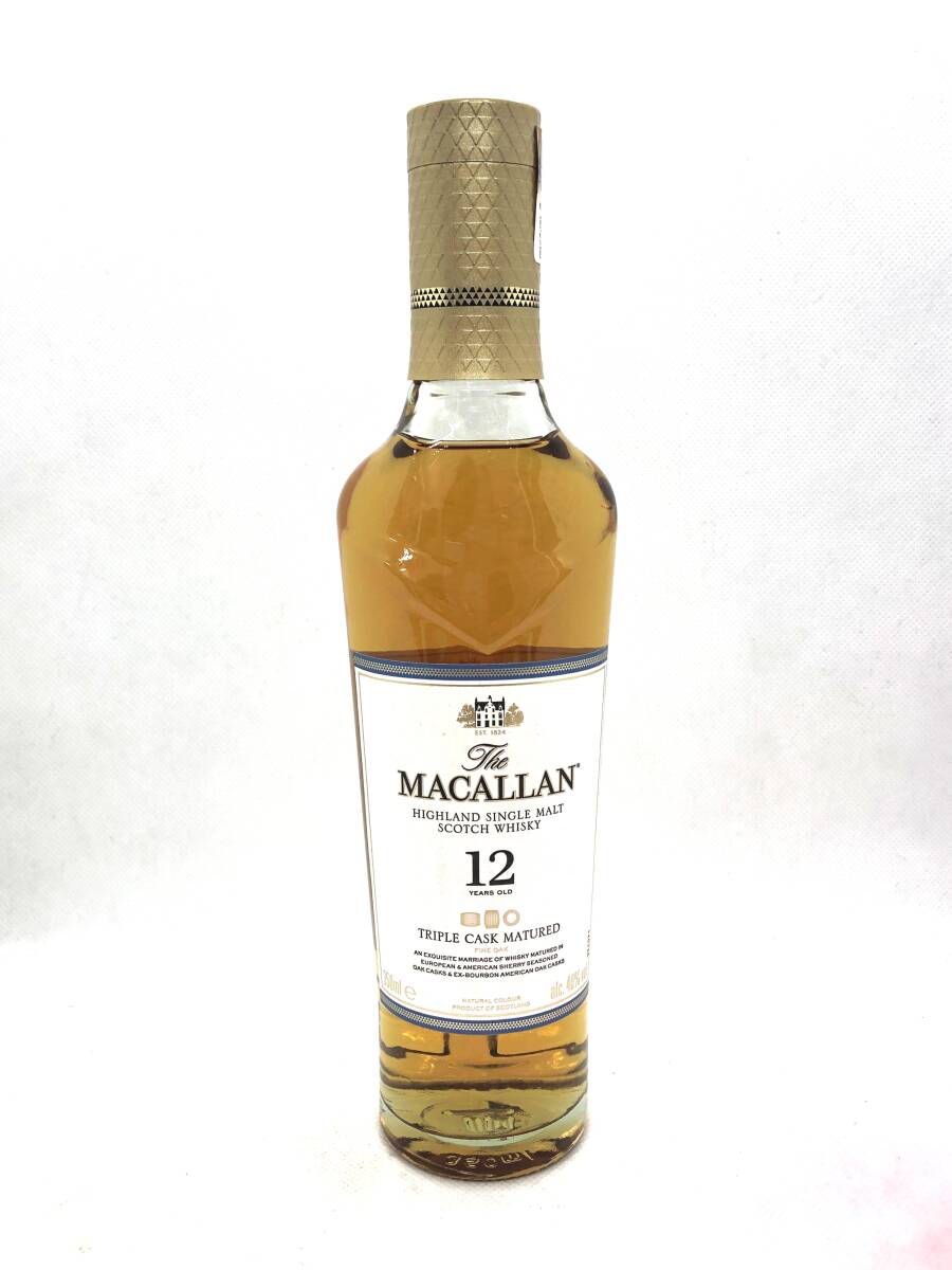 【未開栓】The MACALLAN ザ マッカラン 12年 トリプル カスク 350ml 40% ウイスキー シングルモルト の画像1