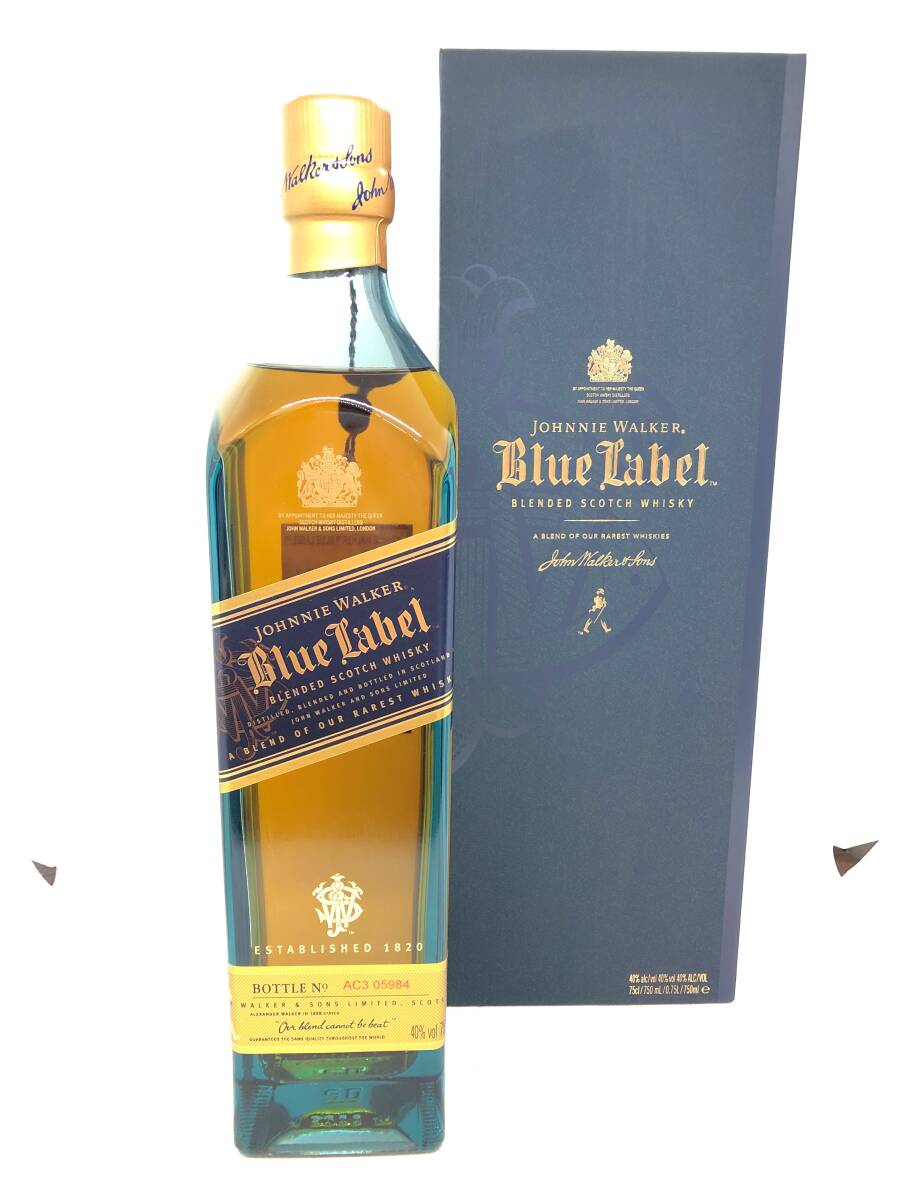 【未開栓】Johnnie Walker ジョニーウォーカー Blue Label ブルーラベル ウイスキー 750ml 40% 箱付きの画像1