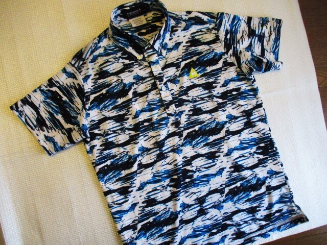 ルコックゴルフ  半袖ボタンダウンシャツ  サイズＭの画像2