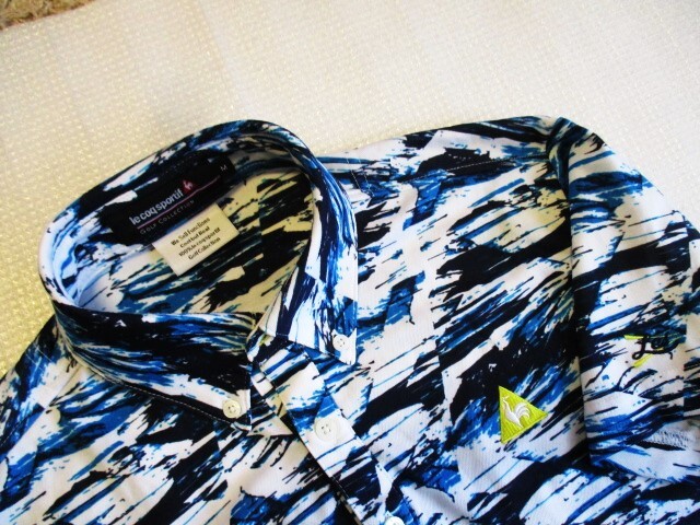 ルコックゴルフ  半袖ボタンダウンシャツ  サイズＭの画像1