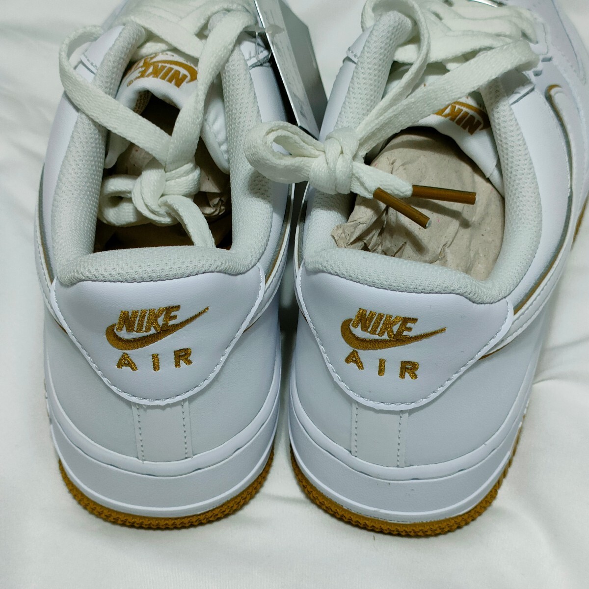 新品 27.0cm NIKE ナイキ エアフォースワン エアーフォースワン AIRFORCE1 07 Nike Air ホワイト 白 ローカットスニーカー DV0788-104の画像3