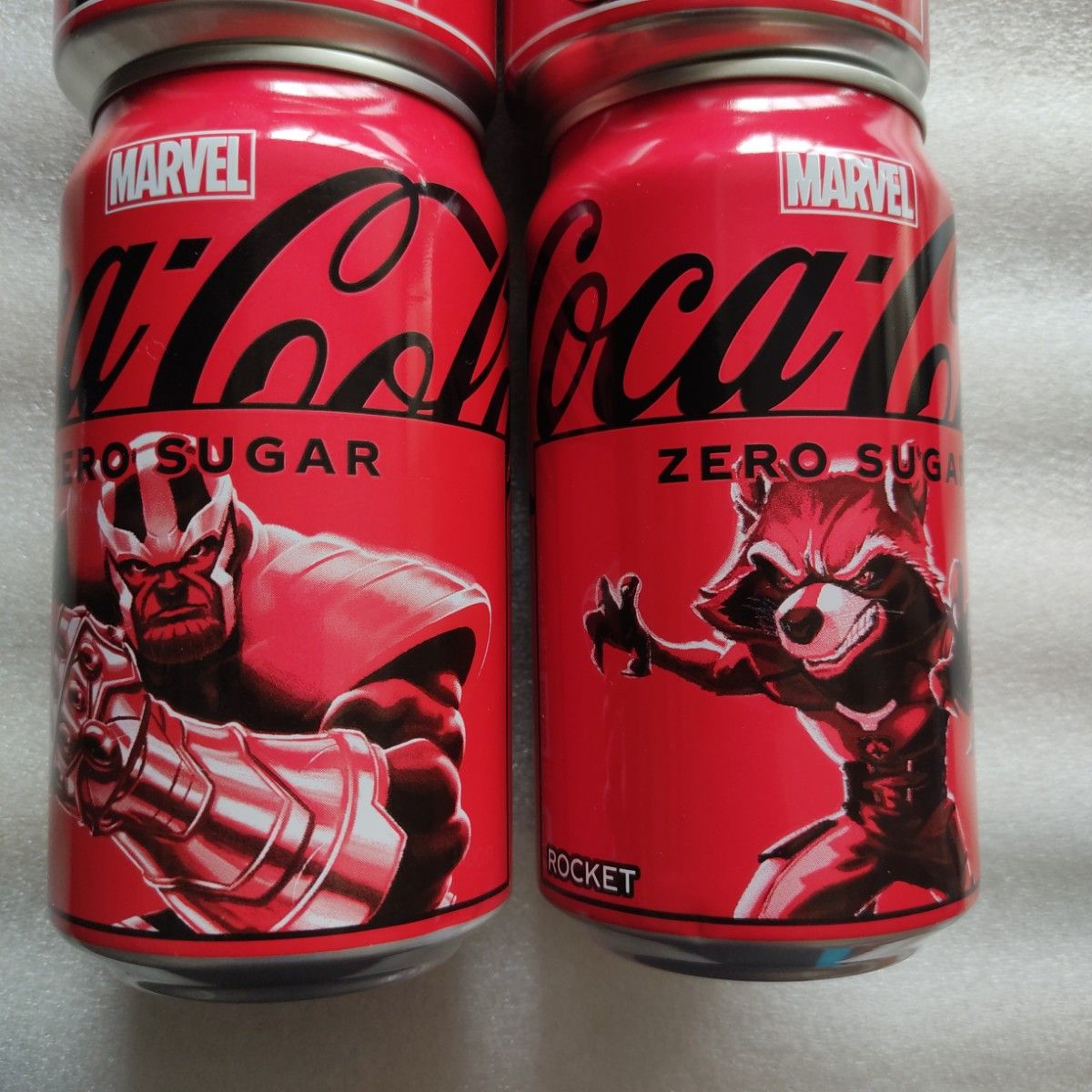 コカ・コーラ MARVEL 350ml缶  MARVELアベンジャーズ ZERO x2 テイスト x2