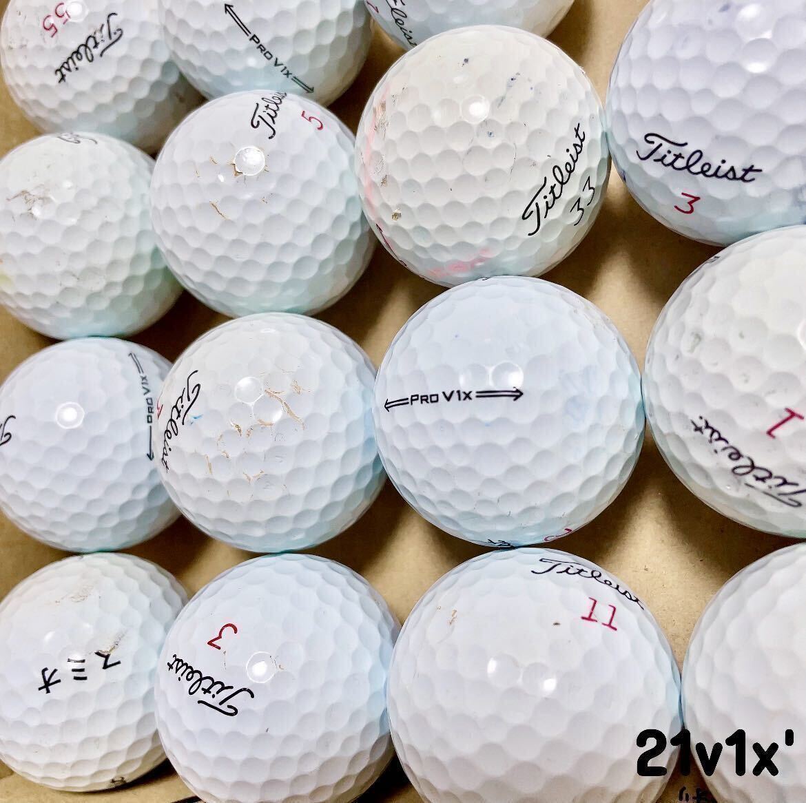 ★特価★最新'21モデル タイトリスト PROV1x 20球 プロV1x ゴルフボール ロストボール Titleist_画像4