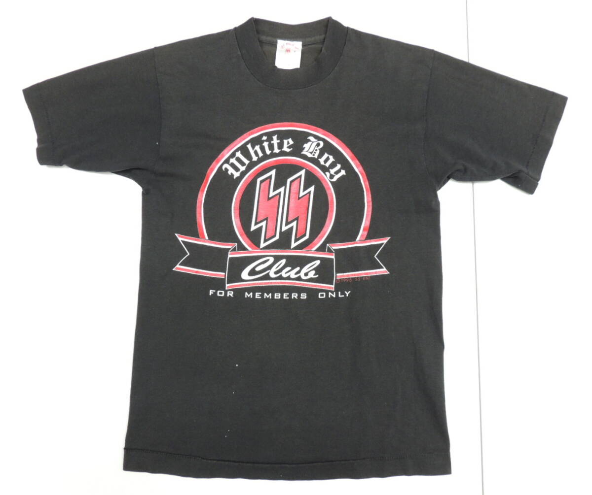 ◆ 90S VINTAGE SS Enterprises Fresno California TEE 1995年 USA製 半袖 Tシャツ S 褪色ブラック ヘルズエンジェル ハーレーダビッドソン_画像1