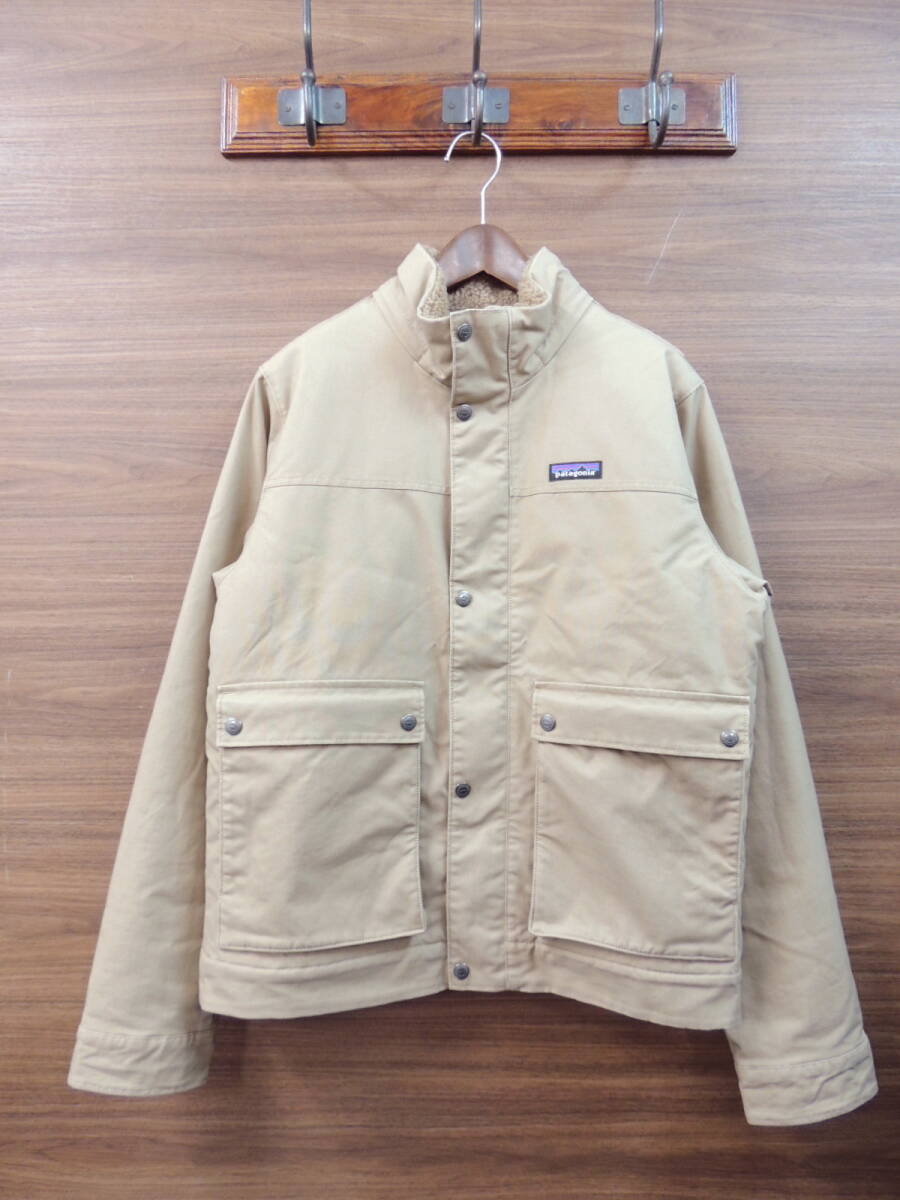 ◆ 美品 パタゴニア PATAGONIA 26995 FA18 Maple Grove Canvas Jacket 裏 ボア フリース キャンバス ジャケット Mサイズ モハベカーキ_画像1