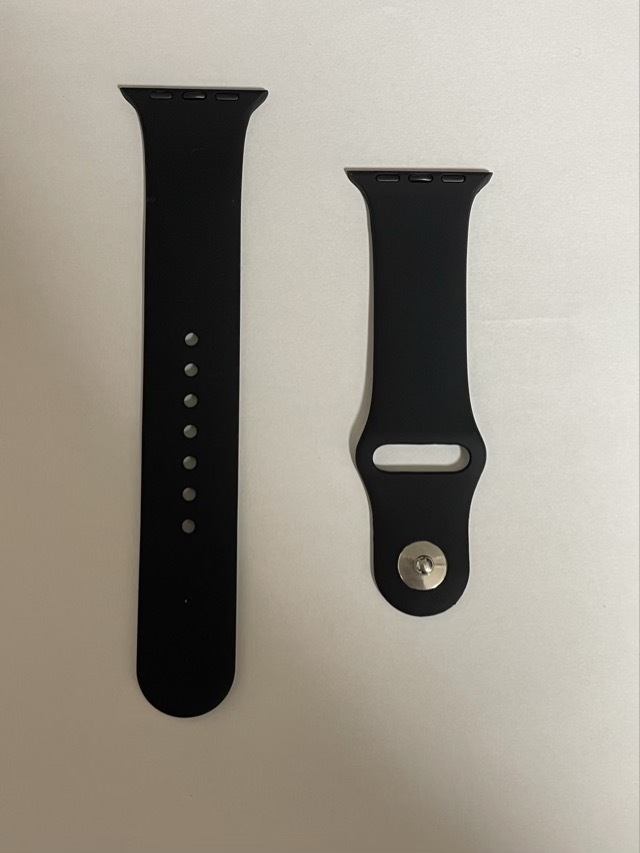 Apple Watch バンド band シリコン 42mm 44mm 45mm series SE 7 6 5 4 3 2 1 白 ホワイト 無地 アップルウォッチ シリーズ ラバー m2ab_画像2