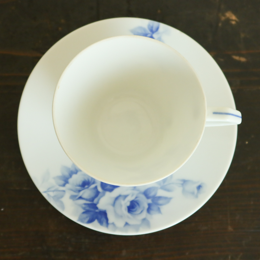 日陶　ノリタケ NORITAKE　カップ ソーサー バラ柄 1客 日本陶器会社 検) オールドノリタケ_画像7