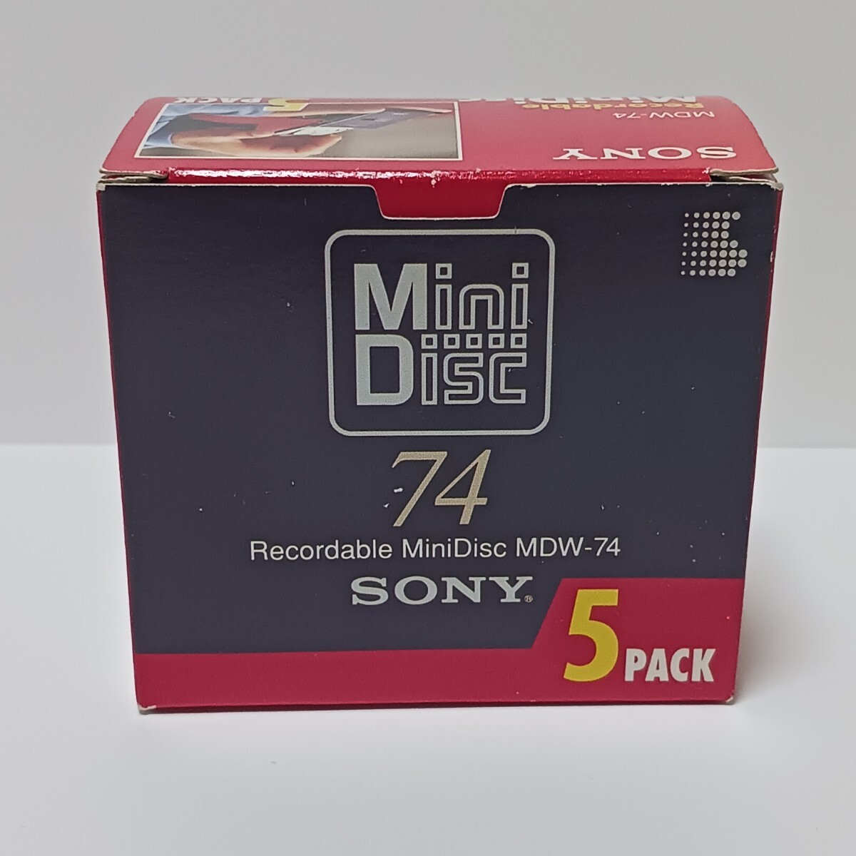 MD / Mini disk SONY MDW-74 origin box attaching 5PACK 5 sheets entering * unopened * unused * Sony MiniDisc