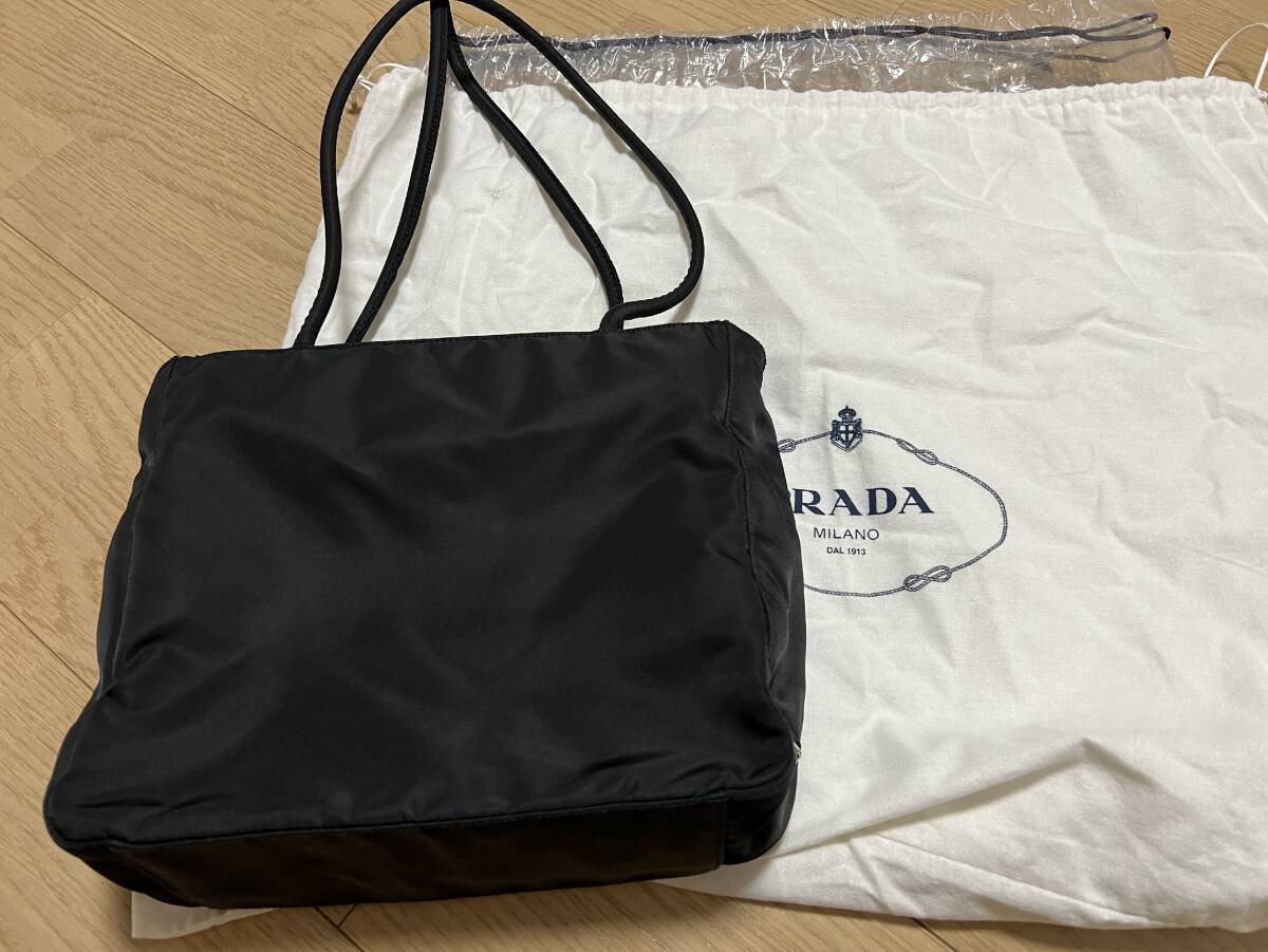 プラダ PRADA ノワール テスート BORSA IN TESSUTO ナイロン ショルダートートバッグ B8487 ブラック_画像1