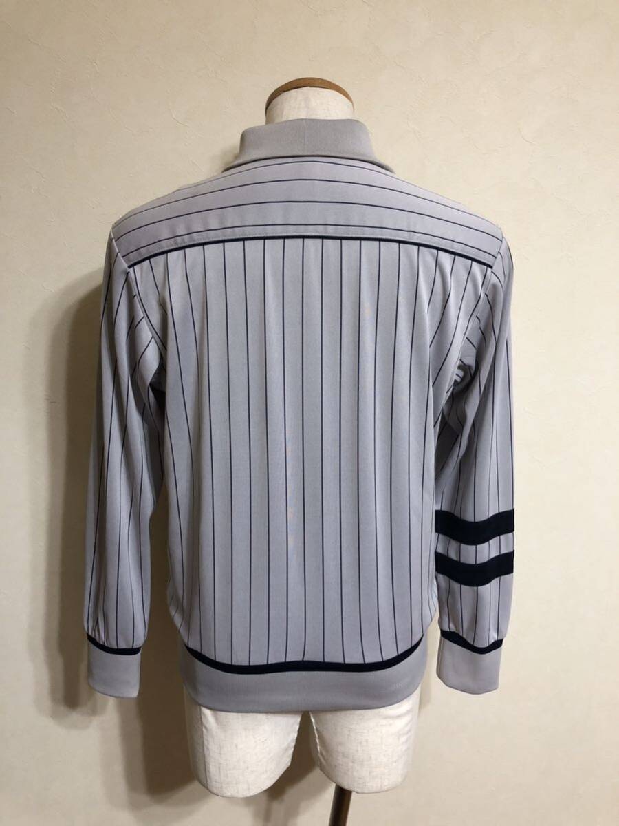 FILA filler jersey truck top jacket tops size M long sleeve gray stripe pattern VM1011