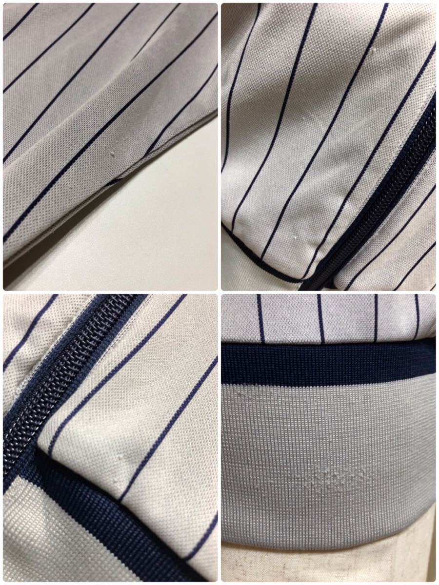 FILA filler jersey truck top jacket tops size M long sleeve gray stripe pattern VM1011