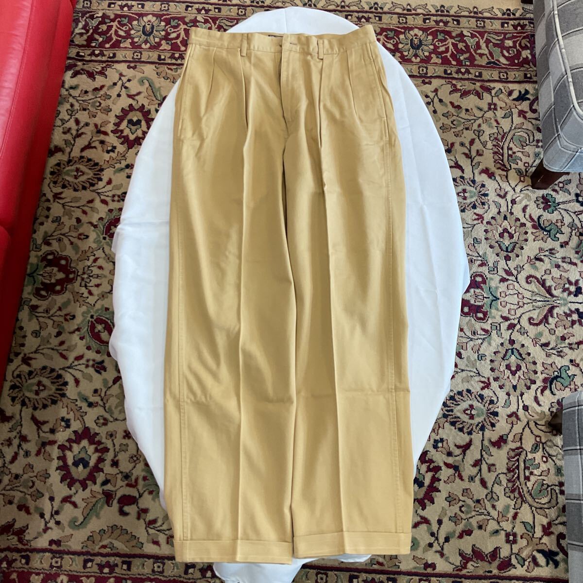  Ralph Lauren 2 tuck брюки размер 33 дюймовый 