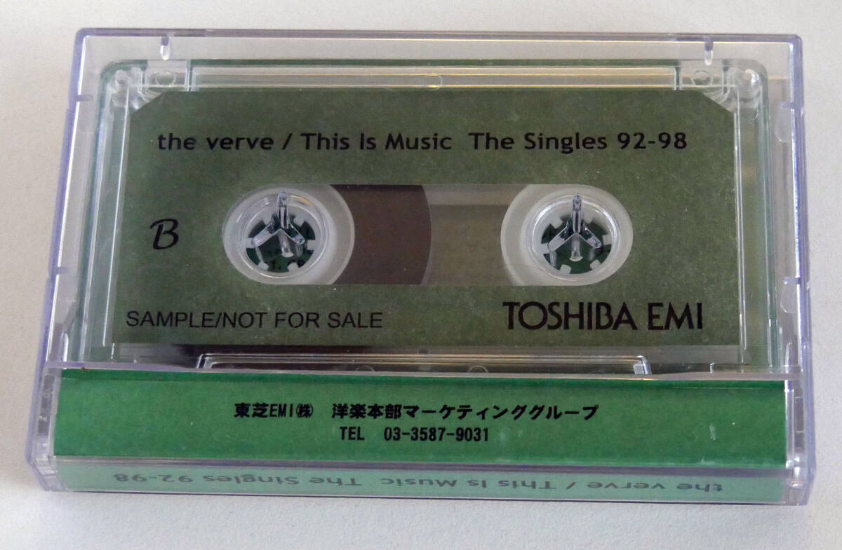 The Verve This Is Music The Singles 92-98 サンプルカセット Sample Cassette Tape の画像2