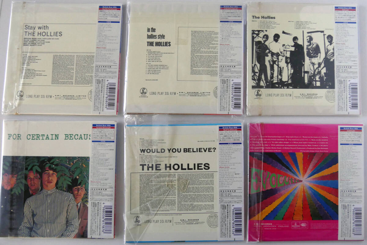 Hollies ホリーズ コンプリートコレクションVol.1〜Vol.6 紙ジャケット 中古盤 +特典（日本盤ジャケット2点）_画像2