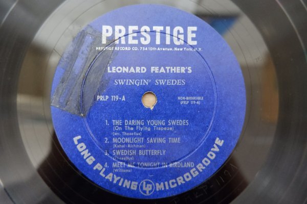 W3-050＜10inch/US盤＞Leonard Feather's Swingin' Swedesの画像4