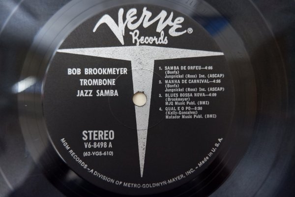 X3-038＜LP/US盤＞Bob Brookmeyer Trombone Jazz Samba / Bossa Novaの画像5
