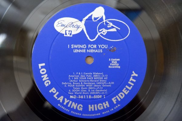 X3-136＜LP/US盤＞Lenny Niehaus / I Swing For You_画像4