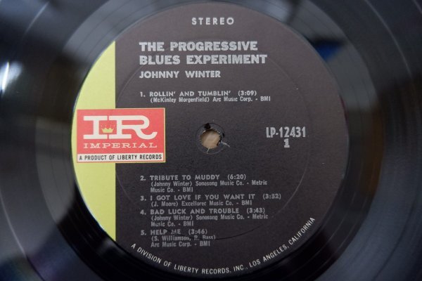X3-149＜LP/US盤/美盤＞ジョニー・ウィンター Johnny Winter / The Progressive Blues Experimentの画像4