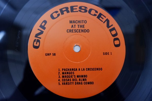 X3-193＜LP/GNP58/美品＞Machito & His Famous Orchestra featuring Graciella / Machito At The Crescendo_画像4