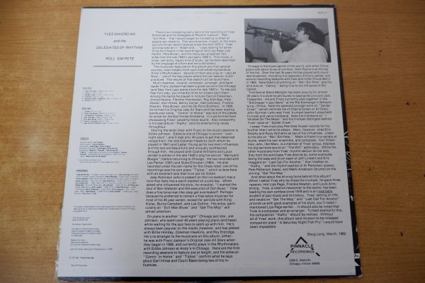 X3-349＜LP/US盤＞Yves Smierciak And The Delegates Of Rhythm / Roll 'Em Pete_画像2