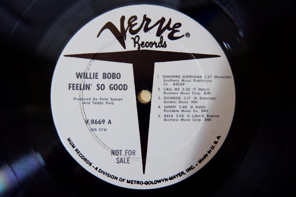 Z3-005＜LP/US盤/美盤＞Willie Bobo / Feelin' So Good_画像4