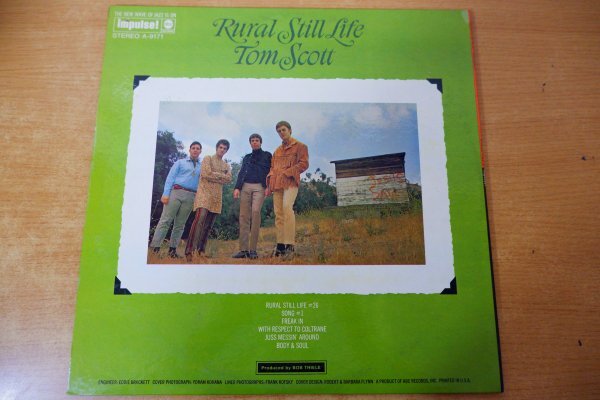 Z3-016＜LP/US盤/美盤＞トム・スコット Tom Scott / Rural Still Life_画像2