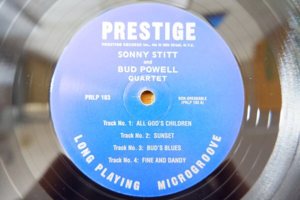 Z3-128＜10inch/US盤/美品＞Sonny Stitt And Bud Powell / Sonny Stitt And Bud Powell Quartet_画像4