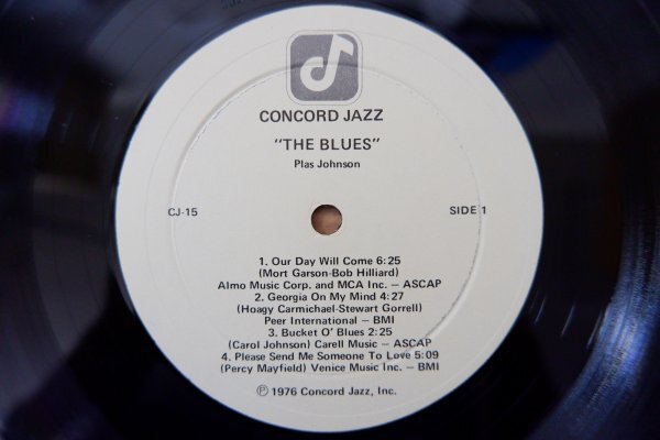 Z3-141＜LP/US盤/美盤＞Plas Johnson / The Blues_画像4