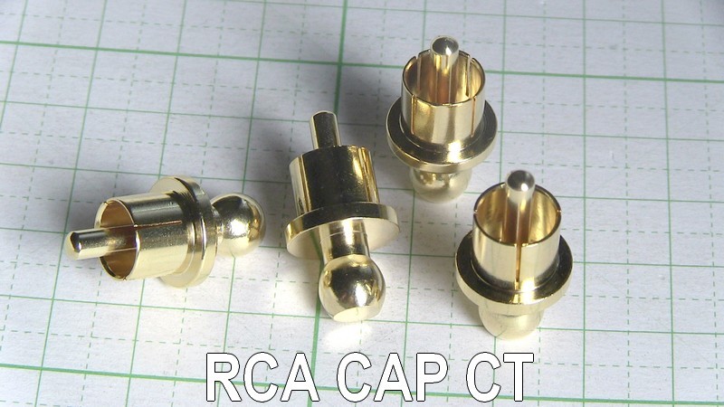管理番号＝4D162　　アンプ用　RCAショートピン　　RCAキャップ（CT）　真鍮に金メッキ　　4個セット_画像7