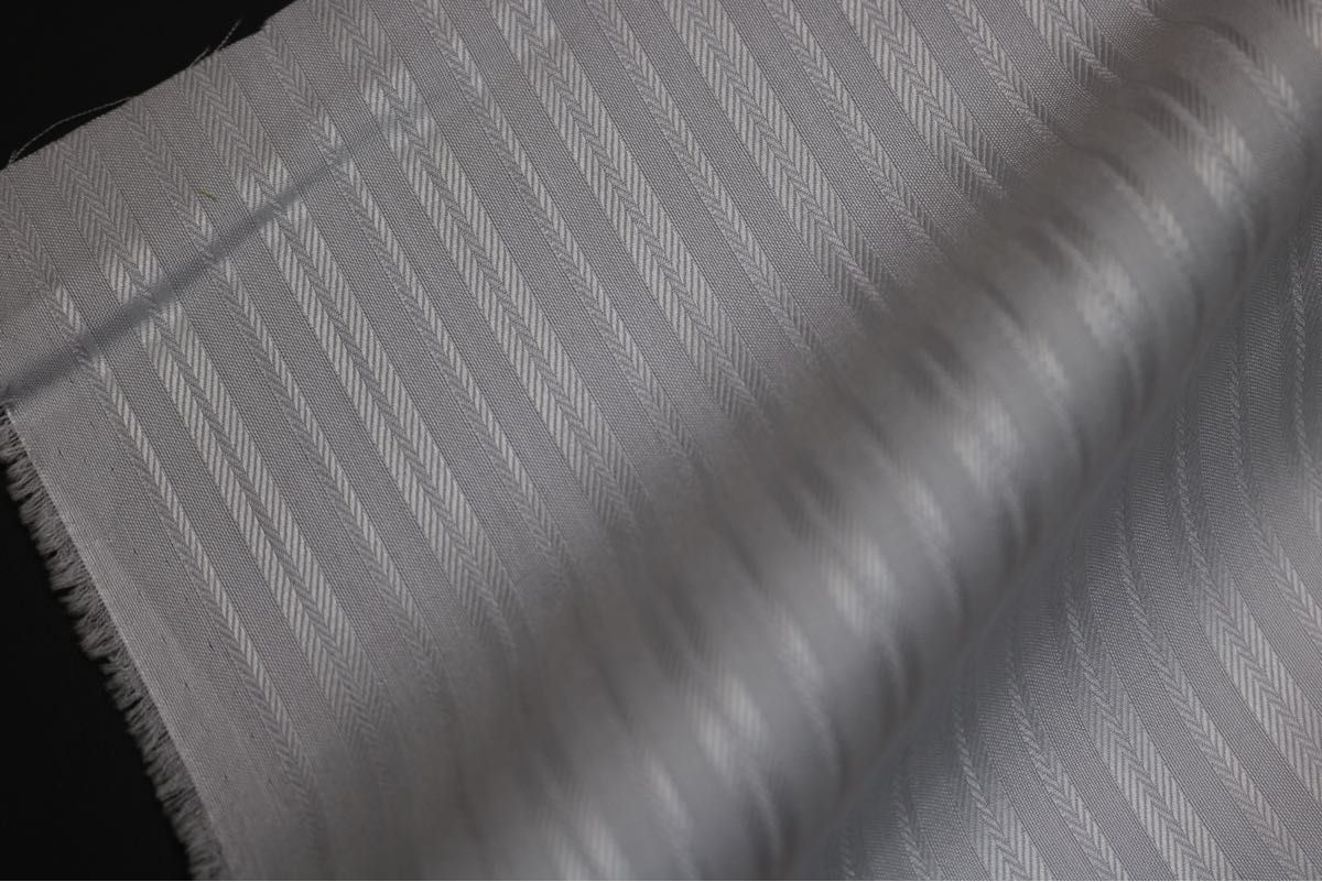 1183 ドビーストライプ　綿 100%                         112cm巾 長さ3ｍ　カラー Sグレー