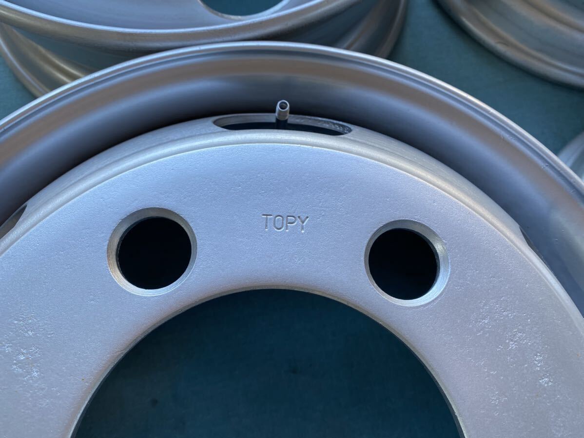 TOPY MHAT 17.5×6.00 135-12 CVL 6穴 4トン 増トン 強化 タイプ スチールホイール 両面再塗装品 6本 セット_画像6