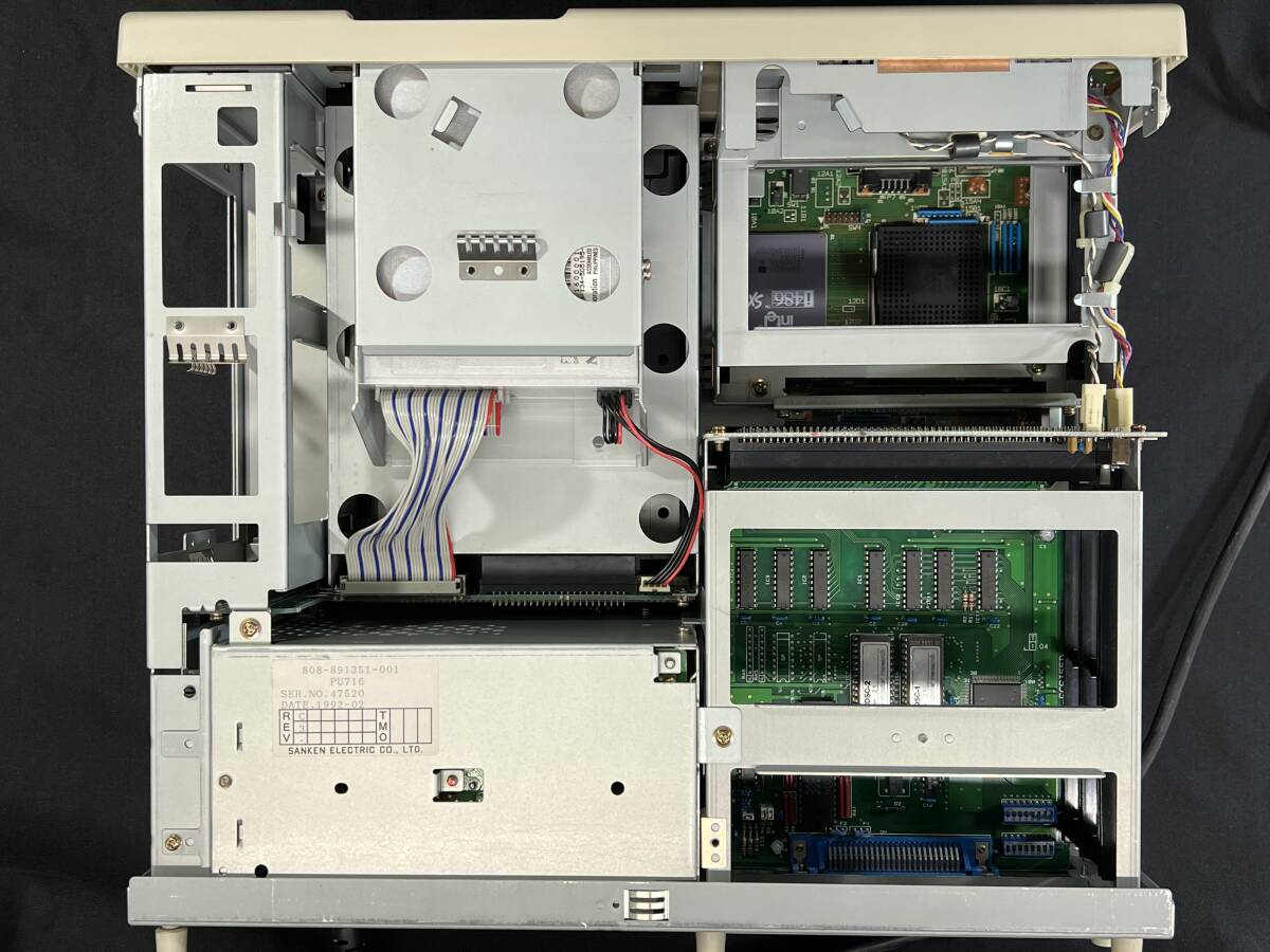 □【通電のみ確認/ジャンク】 NEC PC-9801 FA PC-9801FA/U2 旧型PC レトロPC インターフェースボード CPC-SCSI55D □ W03-0511_画像8