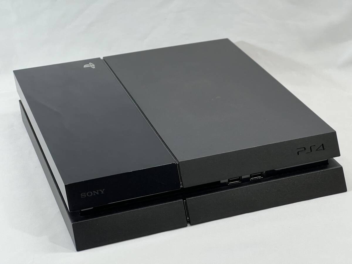 □【簡易プレイ確認済】 SONY PlayStation 4 PS4 CUH-1000A 500GB プレステ4 ジェットブラック 封印シール有 □ W01-0509D_画像2