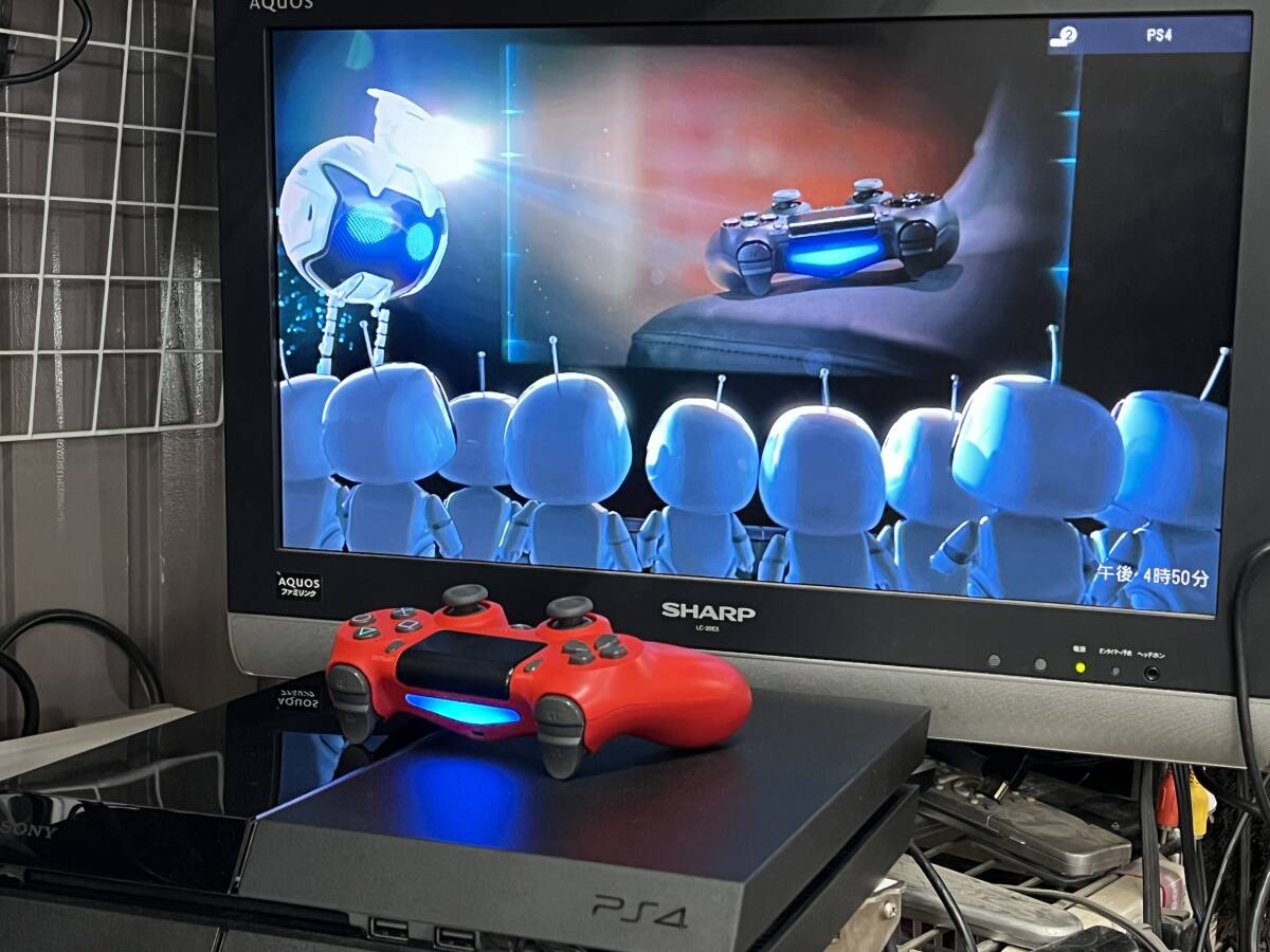 □【簡易プレイ確認済】 SONY PlayStation 4 PS4 CUH-1000A 500GB プレステ4 ジェットブラック 封印シール有 □ W01-0509D_画像9