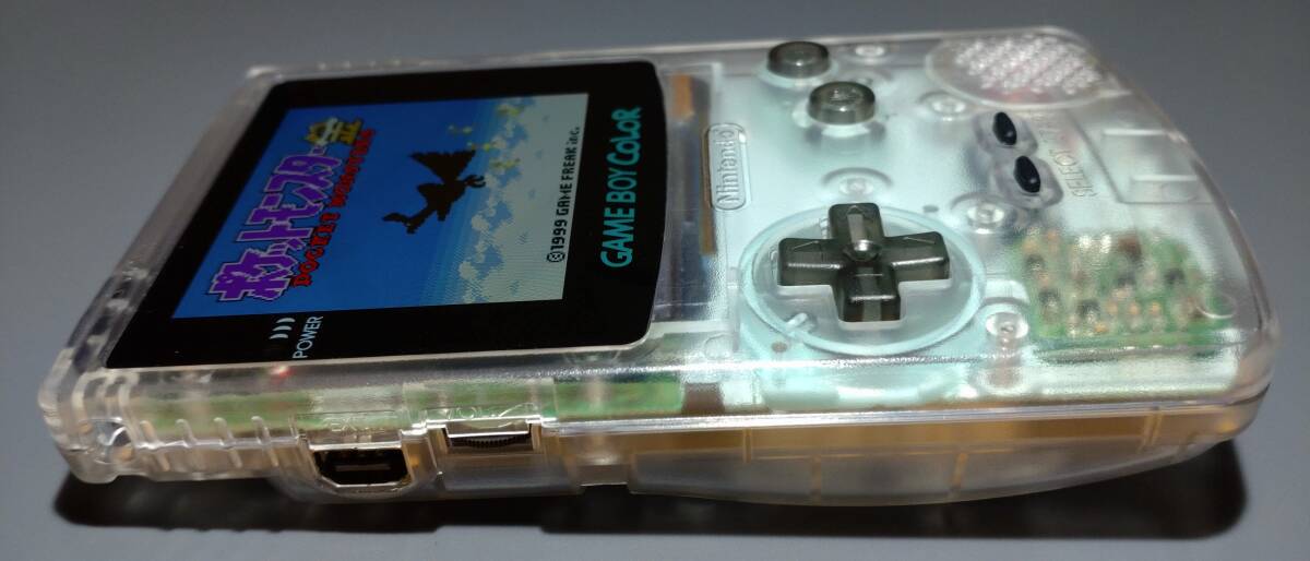 最も 割引 ゲームボーイカラー クリア OLED液晶(有機EL) GBC OLED #0381 本体