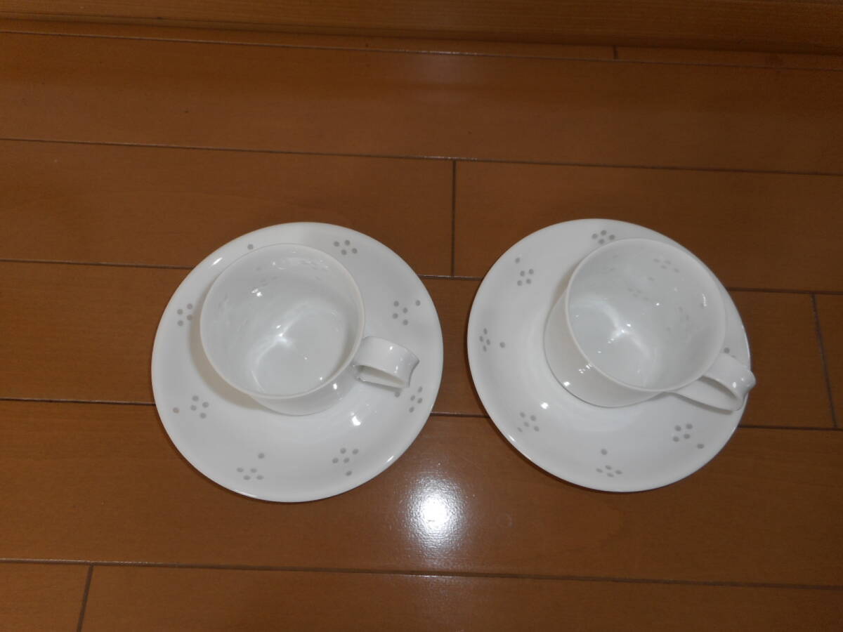 白山陶器・ほたる星華 Ｑ型コーヒーカップ&ソーサー２客セット★イッタラ・ローゼンタ－ルの画像3