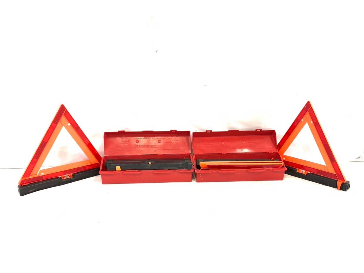 [ the US armed forces discharge goods ] triangle stop display board 3 piece insertion ×2 case reflector folding case attaching accident prevention . sudden stop (120)XE2QK#24