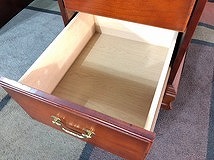 [ вооруженные силы США сброшенный товар ] с ящиками с одной стороны стол кабинет офис стол античный Vintage America мебель AMERICAN OF MARTINSVILLE *BC18HM-W#24