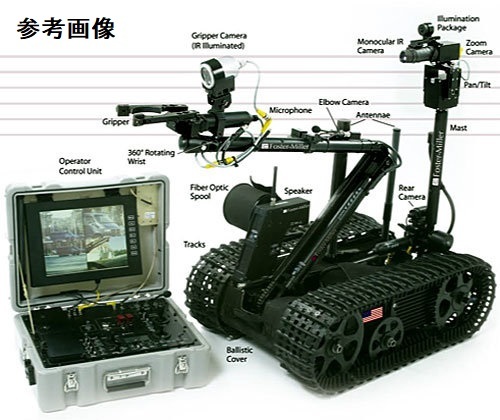 【米軍放出品】遠隔操作式小型ロボット用カメラ2個 グリッパー2個 タロン型ロボット用アーム パーツ (100) ☆BE2FK-W#24の画像2