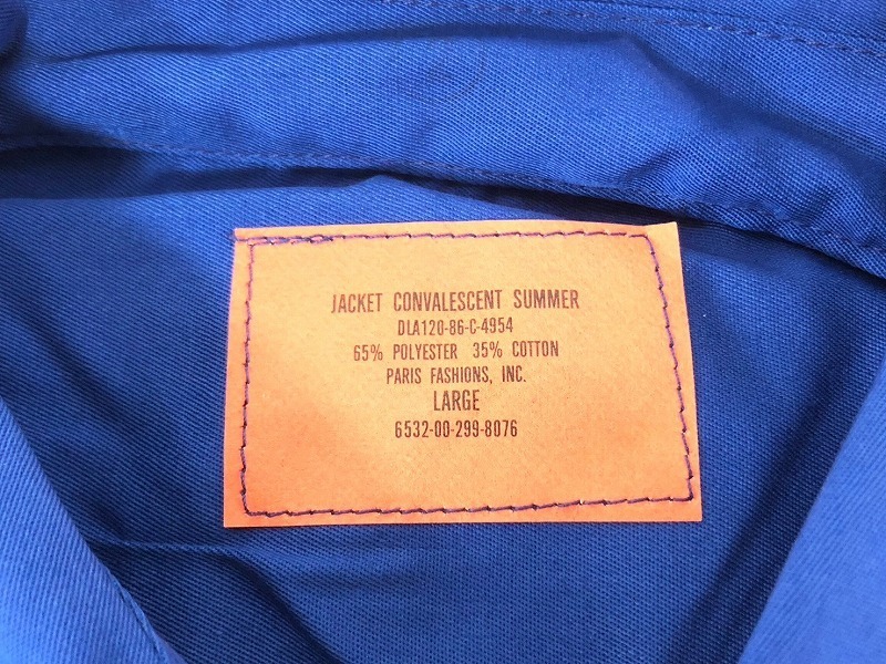 【米軍放出品】未使用品 半袖シャツ Lサイズ 20枚 ジャケット メンズ 青/ブルー (120)☆CE10Bの画像9