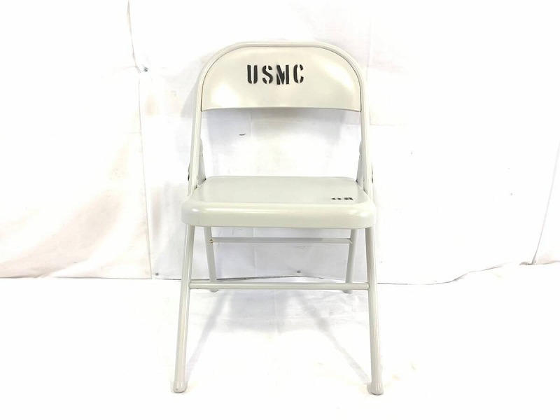 [ the US armed forces discharge goods ]* unused goods MECO folding chair USMC office folding chair 1 legs (160) *XE17EK-W#24