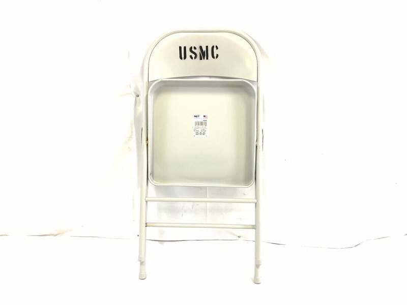 [ the US armed forces discharge goods ]* unused goods MECO folding chair USMC office folding chair 1 legs (160) *XE17EK-2-W#24