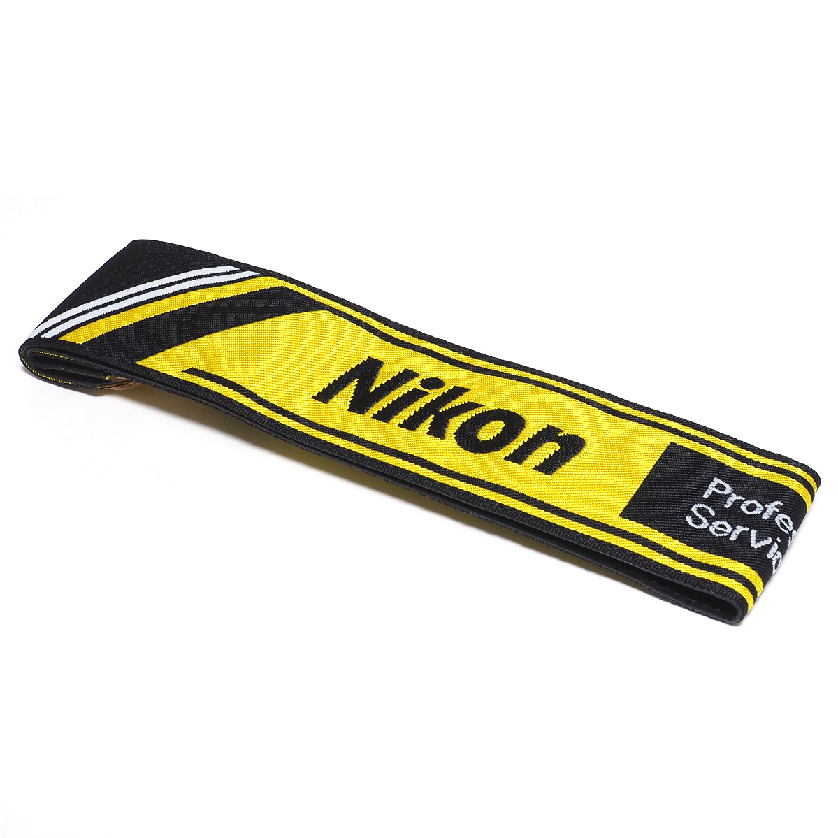 ★ 未使用・希少 ★ Nikon ニコン NPS 2代目 プロストラップ 黒色×黄色　1988年 F4時代物_画像7