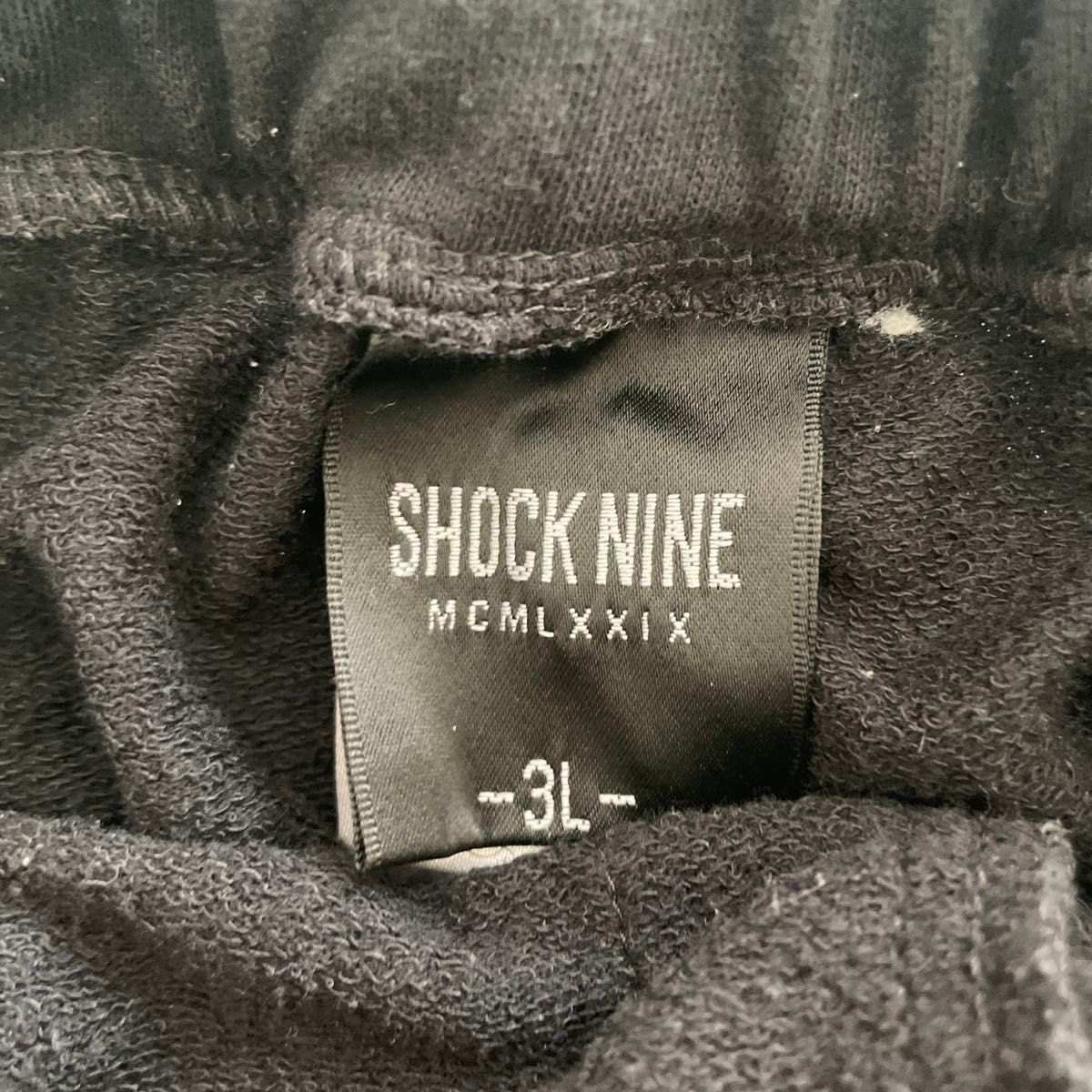 SHOCK NINE  ハーフパンツ　黒　メンズ3L
