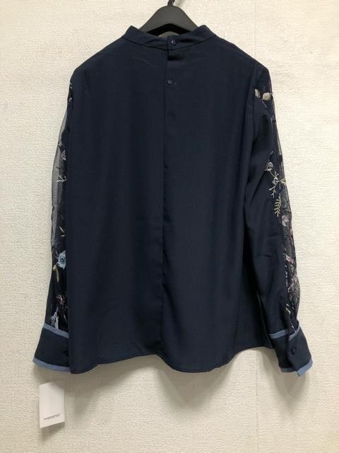  new goods *LL navy blue series!....chu-ru using on goods blouse! wedding * party *b531