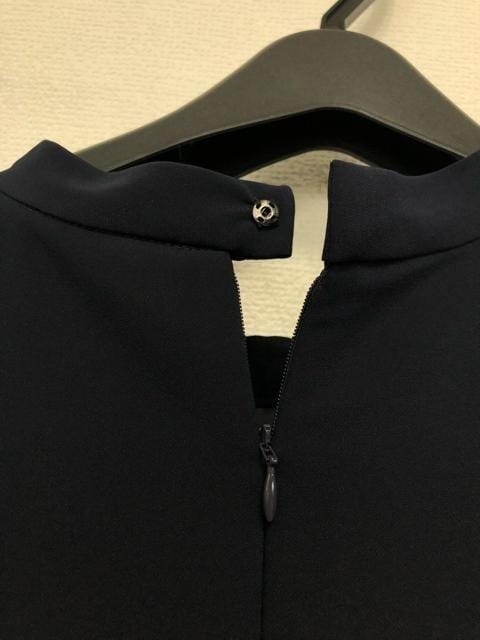 新品☆4L紺系レース袖スタンドカラー上品ワンピース♪パーティ 新品☆4L紺系レース袖スタンドカラー上品ワンピース♪パーティ