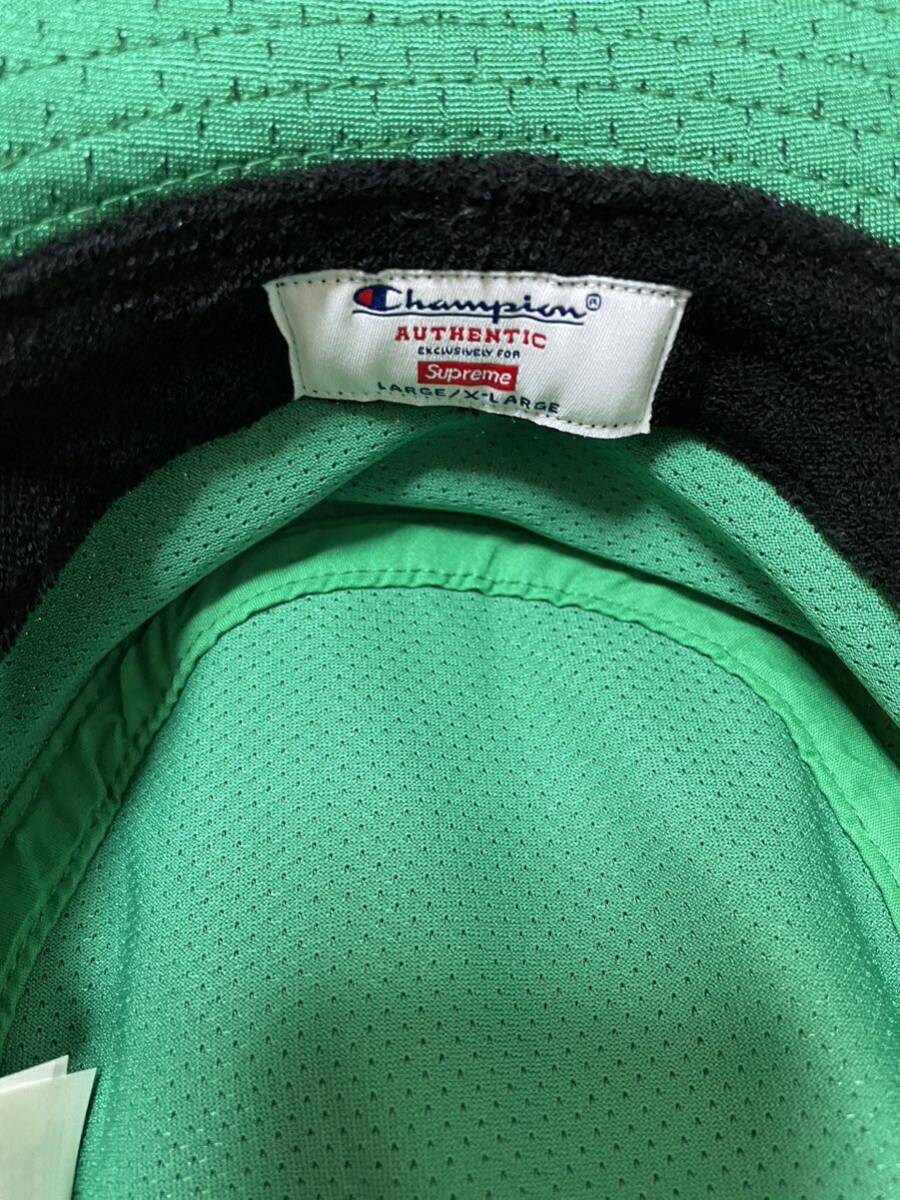 国内正規新品 L/XL 24ss Supreme x Champion Mesh Crusher green 緑 バケハ