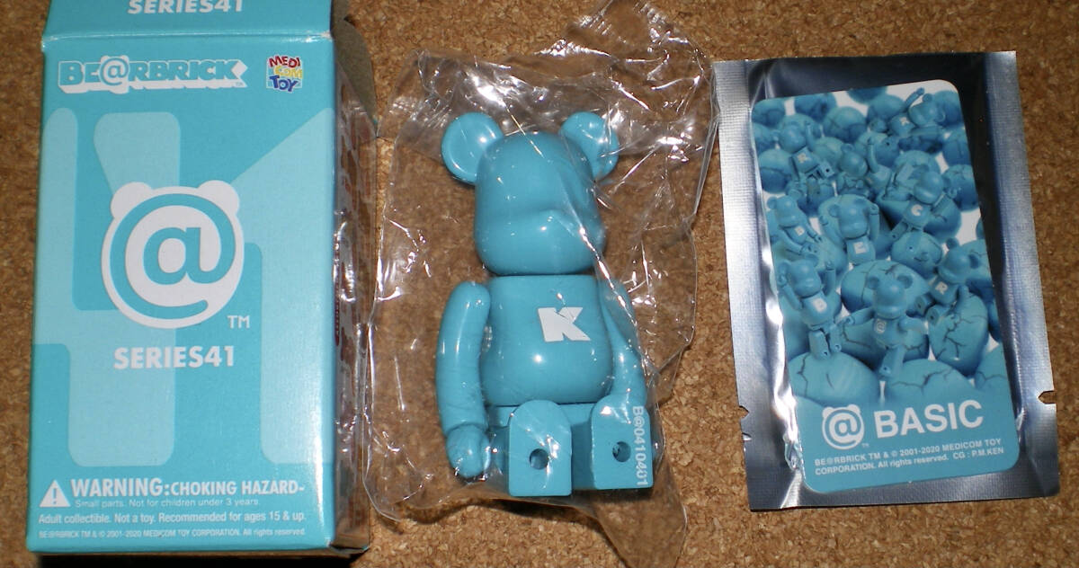 メディコムトイ BE@RBRICK 41 BASIC K ベーシック_画像1