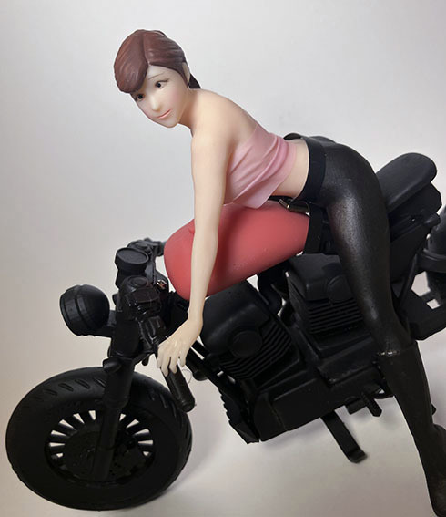 * женщина фигурка только. покрашен sexy мотоцикл девушка 1/12 шкала 